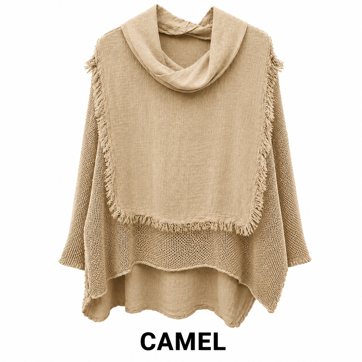ITALIAN LINEN PONCHO