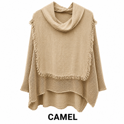 ITALIAN LINEN PONCHO