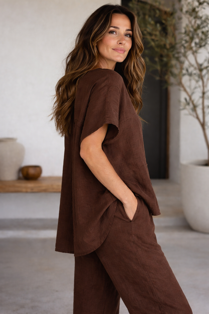 ITALIAN LINEN TOP