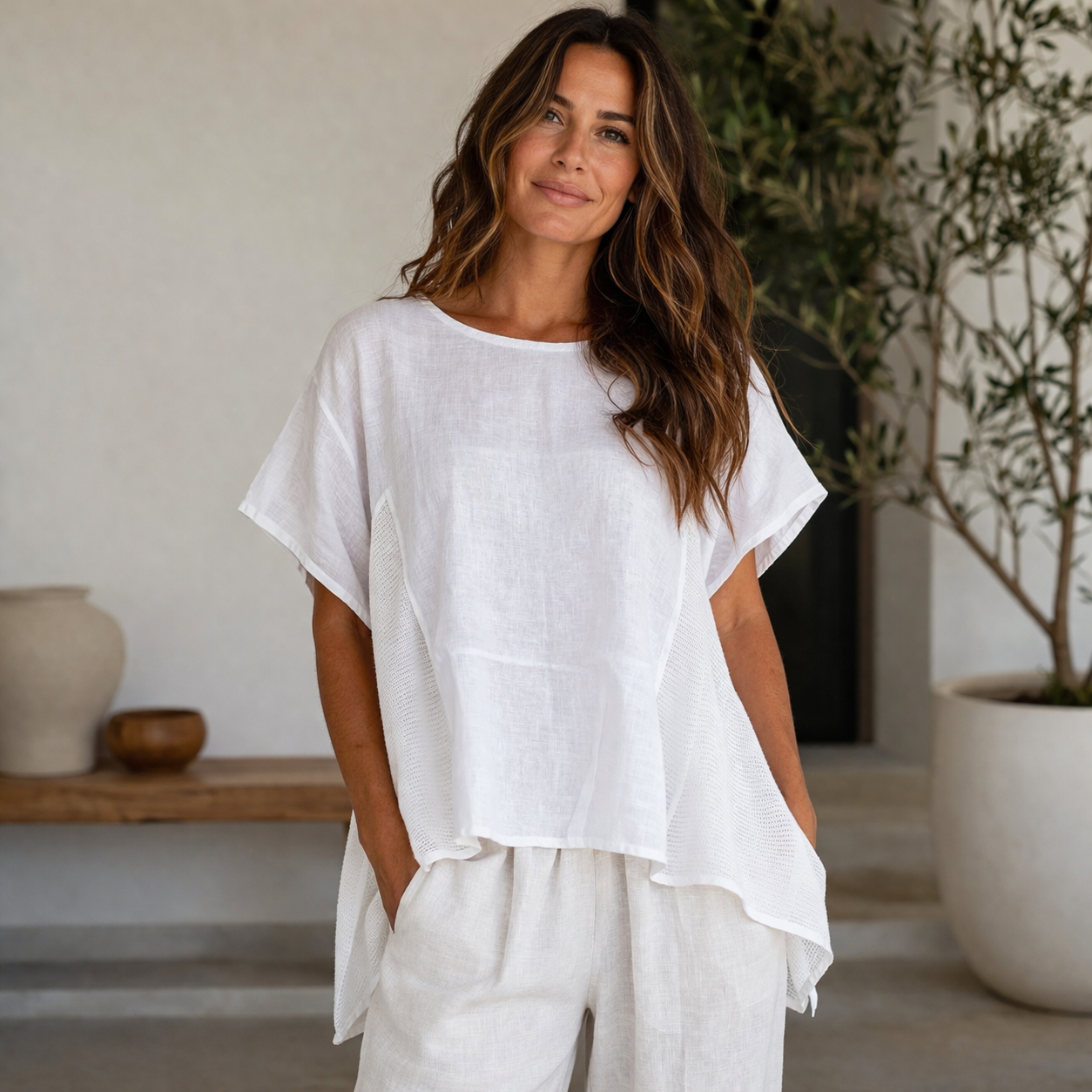 ITALIAN LINEN TOP