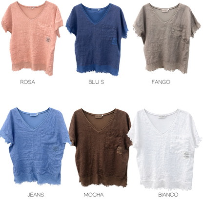 ITALIAN LINEN TOP
