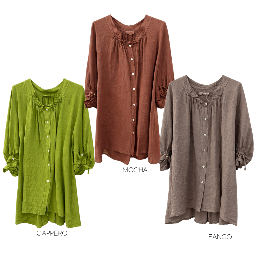 ITALIAN LINEN TOP