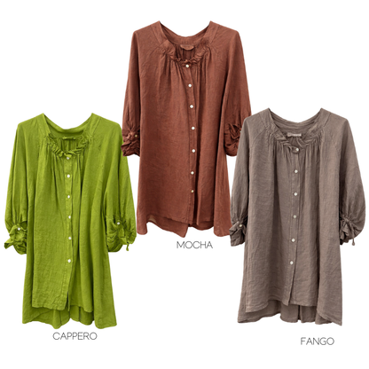 ITALIAN LINEN TOP