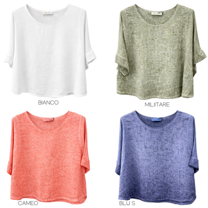 ITALIAN LINEN TOP