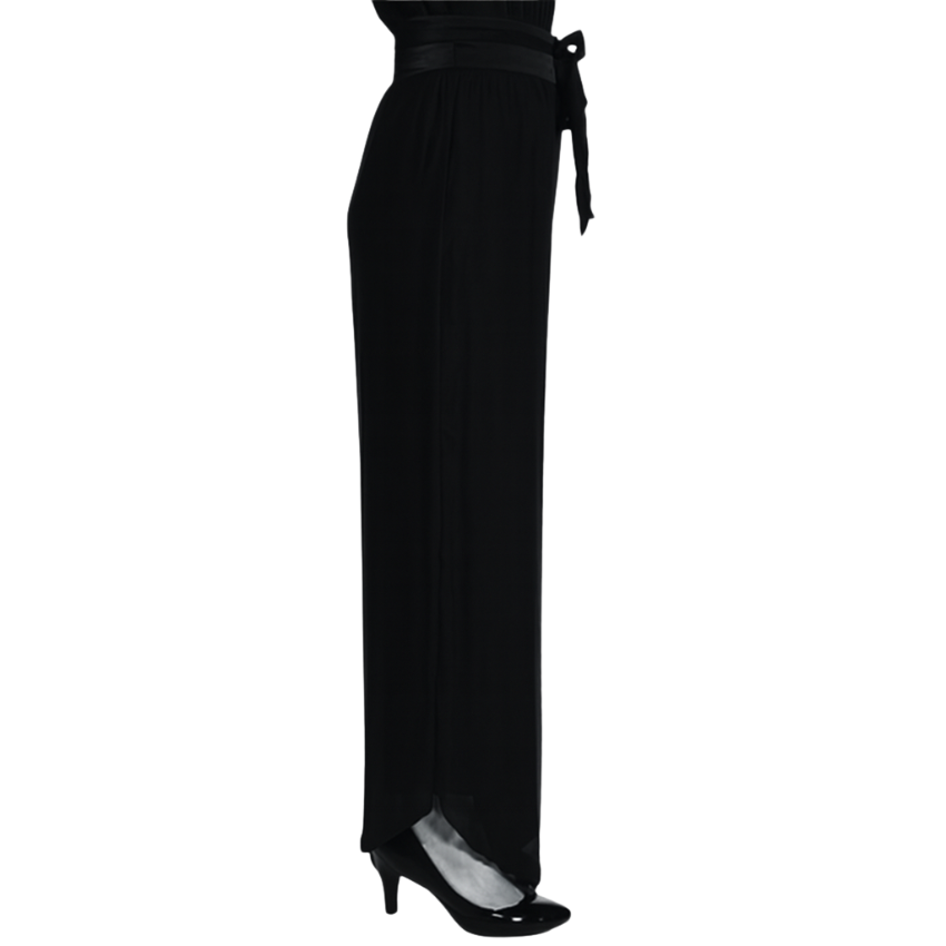 VERA MAY BLACK ITALIAN SILK PANT 2989