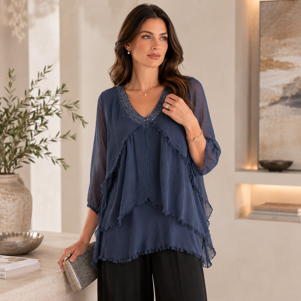ITALIAN SILK TOP