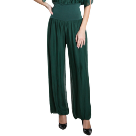 VERA MAY BOTTLE ITALIAN SILK PANT 8030