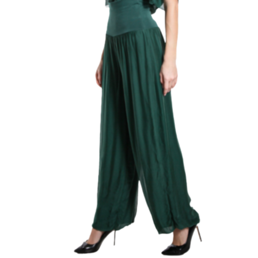 VERA MAY BOTTLE ITALIAN SILK PANT 8030