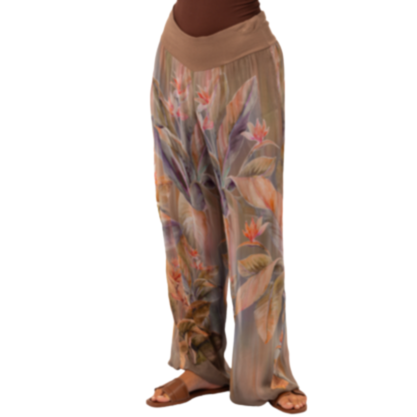 VERA MAY 8030DG-1 FANGO ITALIAN SILK PANT