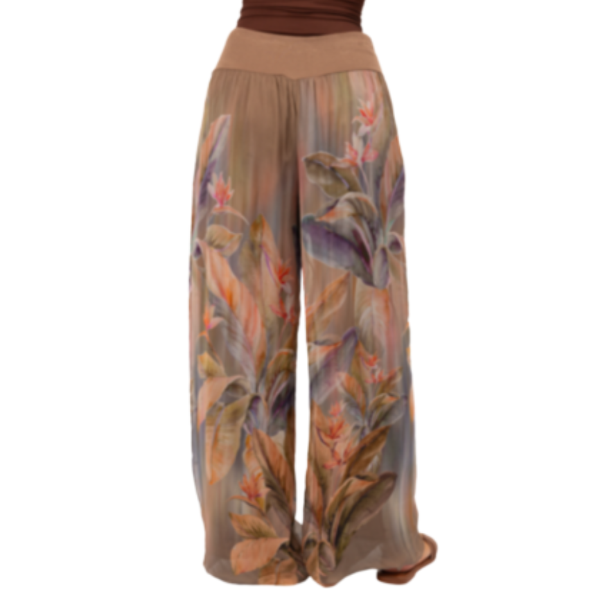 VERA MAY 8030DG-1 FANGO ITALIAN SILK PANT