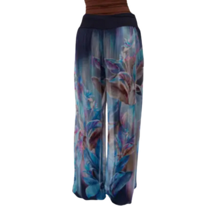 VERA MAY 8030DG-1 NAVY ITALIAN SILK PANT