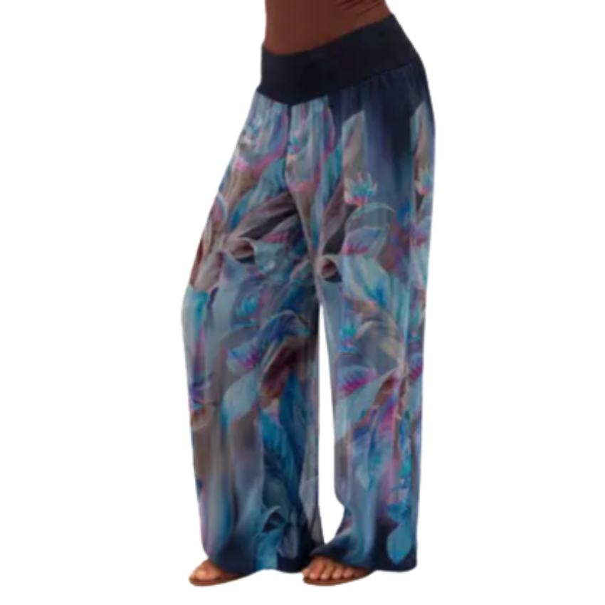 VERA MAY 8030DG-1 NAVY ITALIAN SILK PANT