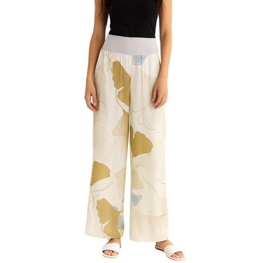 VERA MAY 8030DG-2 BEIGE ITALIAN SILK PANT