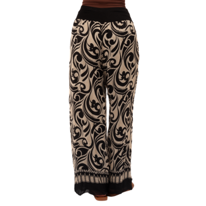VERA MAY 8030DG BLACK ITALIAN SILK PANT
