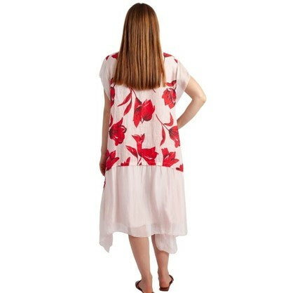 Vera May Italian Linen Rosa Dress 8440