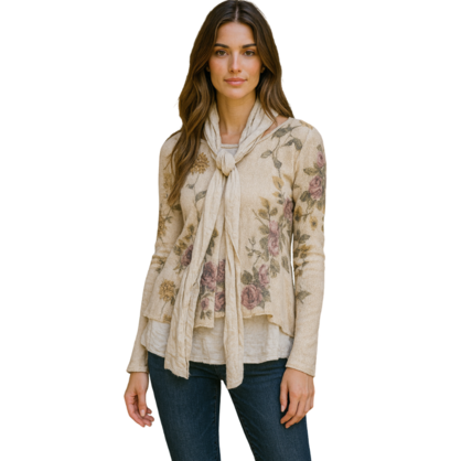 VERA MAY ITALIAN BEIGE SWEATER 9100