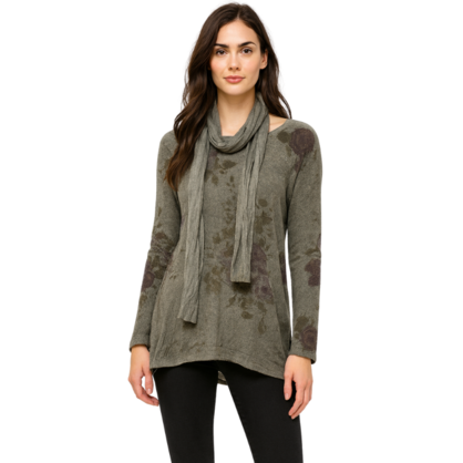 VERA MAY ITALIAN GREY SWEATER 9100