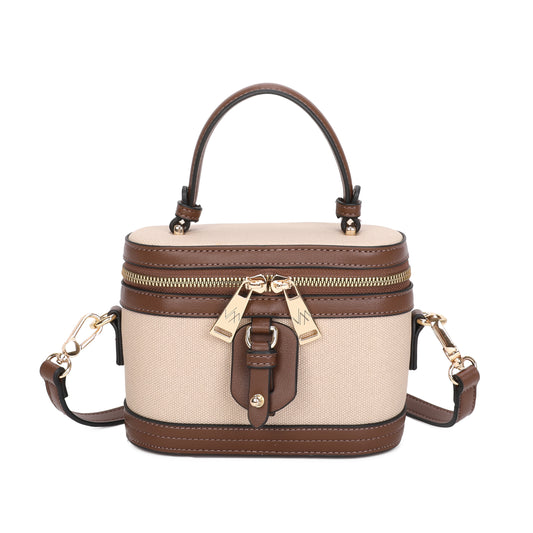 VERA MAY ABBIE COFFEE VEGAN FASHION HANDBAG