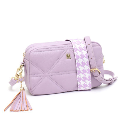 VERA MAY AMELIA PURPLE VEGAN LEATHER HANDBAG