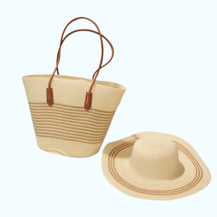 VERA MAY ARUBA BEIGE BEACH BAG