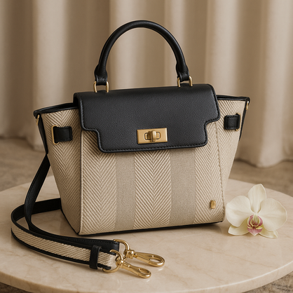 VERA MAY BAMBI BLACK VEGAN FASHION HANDBAG