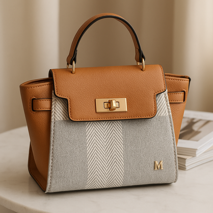 VERA MAY BAMBI BROWN VEGAN FASHION HANDBAG