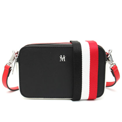 Vera May Barnett Vegan Fashion Black/Red Handbag