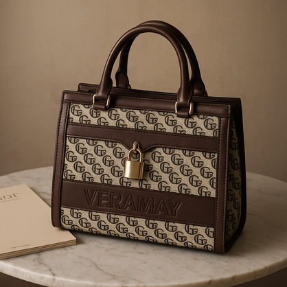 VERA MAY BETTI COFFEE VEGAN FASHION HANDBAG