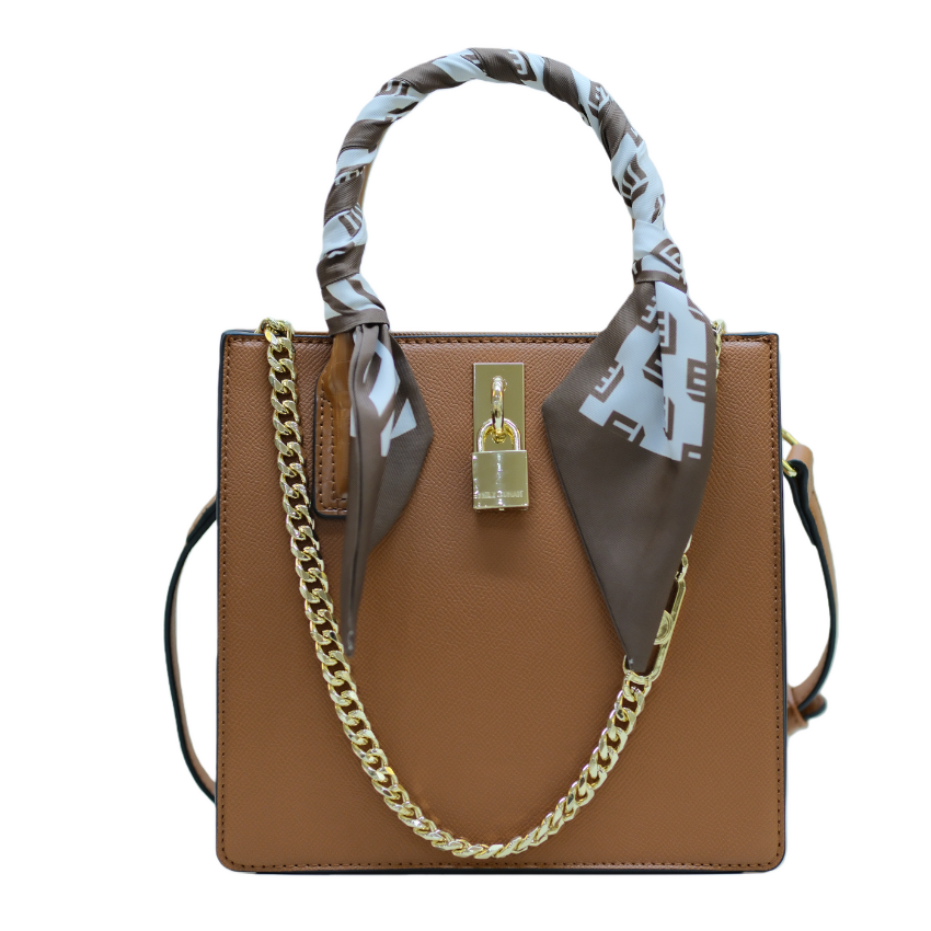 Vera May Bliss Tan vegan handbag