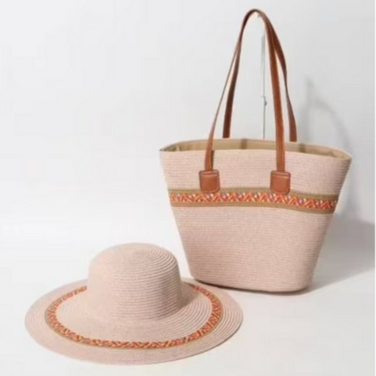 VERA MAY BORA BORA PINK BEACH BAG