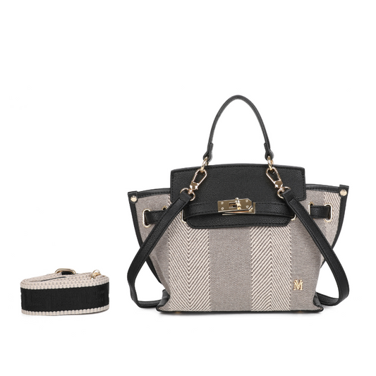 VERA MAY BRIELLA BLACK VEGAN FASHION HANDBAG