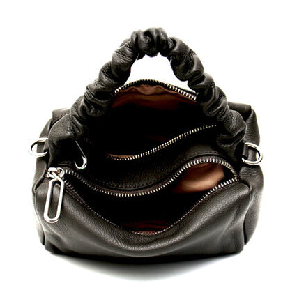 BILLY GENUINE LEATHER VERA MAY BLACK HANDBAG