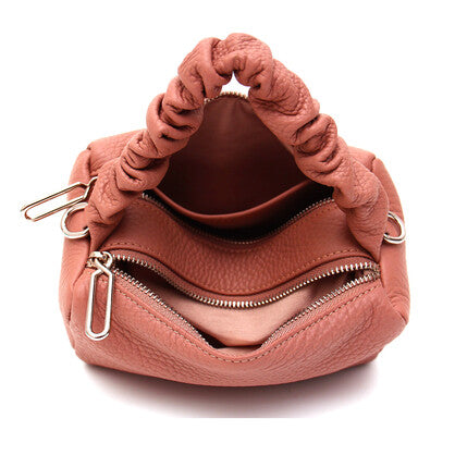 BILLY GENUINE LEATHER VERA MAY BLUSH HANDBAG