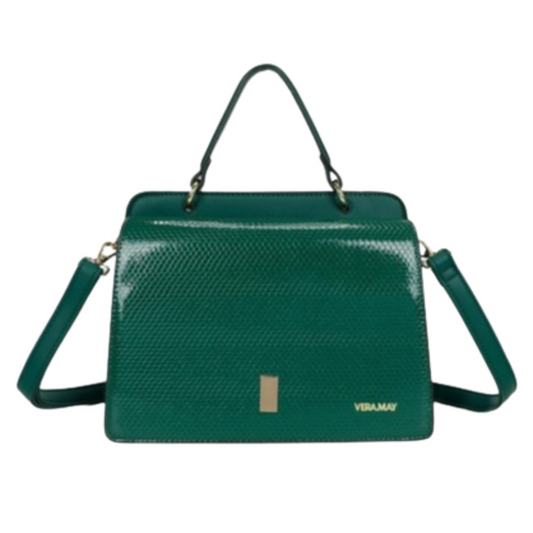 VERA MAY CATE EMERALD VEGAN FASHION HANDBAG
