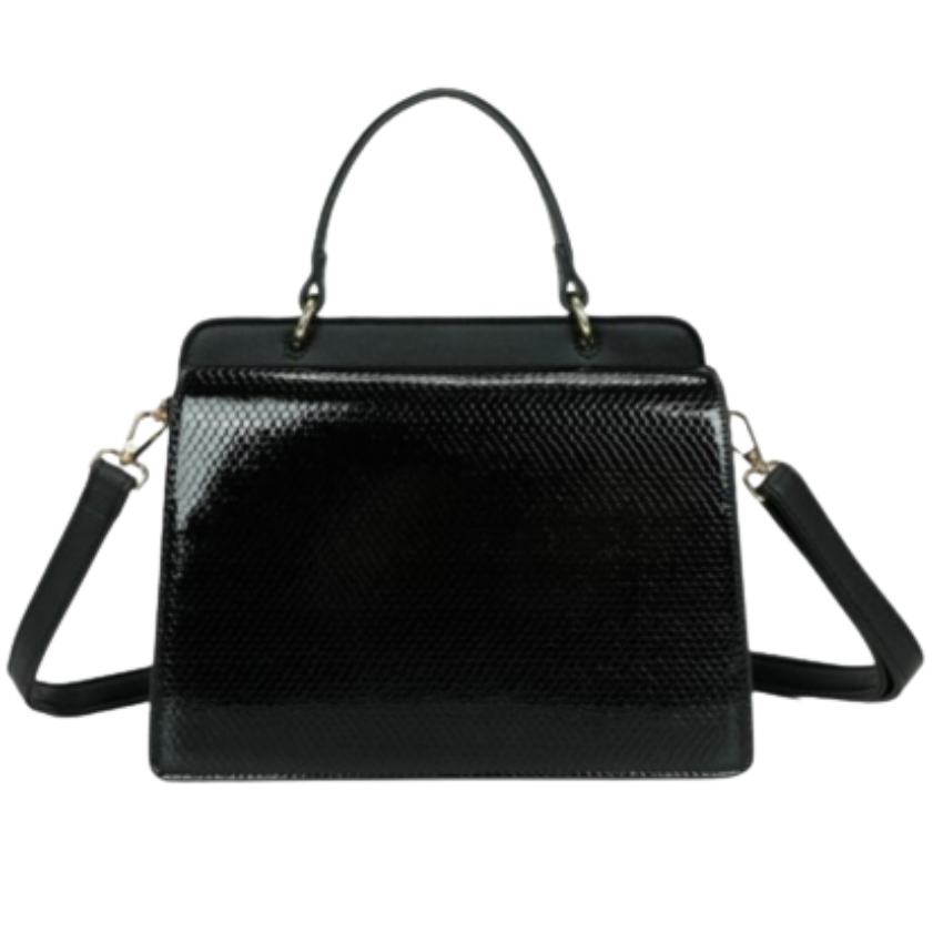 VERA MAY CATE BLACK VEGAN FASHION HANDBAG