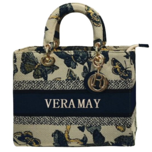 VERA MAY CHELSEA NAVY VEGAN FASHION TOTE BAG