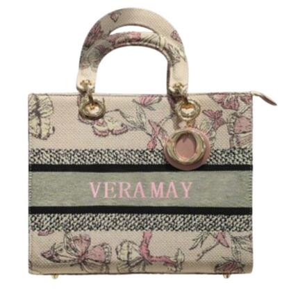 VERA MAY CHELSEA PINK VEGAN FASHION TOTE BAG