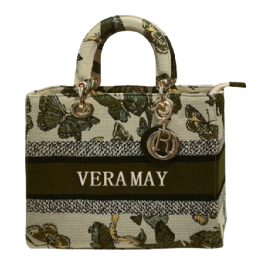 VERA MAY CHELSEA BEIGE VEGAN FASHION TOTE BAG