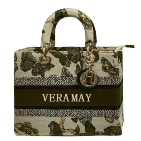VERA MAY CHELSEA BEIGE VEGAN FASHION TOTE BAG