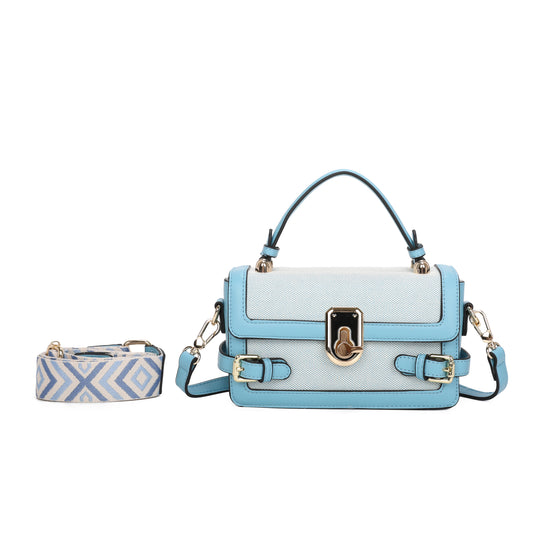 VERA MAY CLARA BLUE VEGAN FASHION HANDBAG