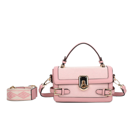 VERA MAY CLARA PINK VEGAN FASHION HANDBAG