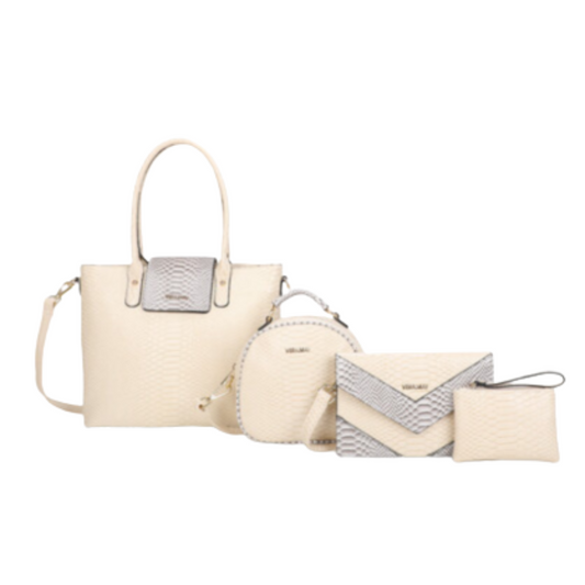 VERA MAY COLTON BEIGE  VEGAN FASHION HANDBAG