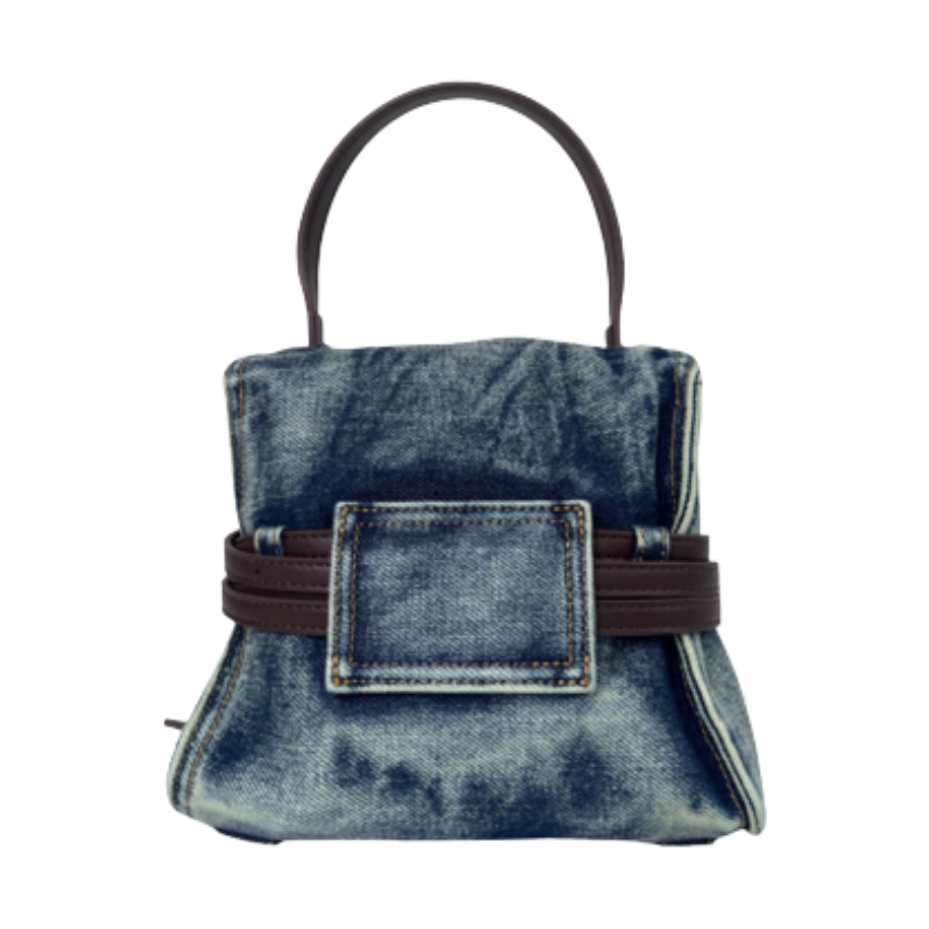 VERA MAY CORBIN D.BLUE VEGAN LEATHER HANDBAG