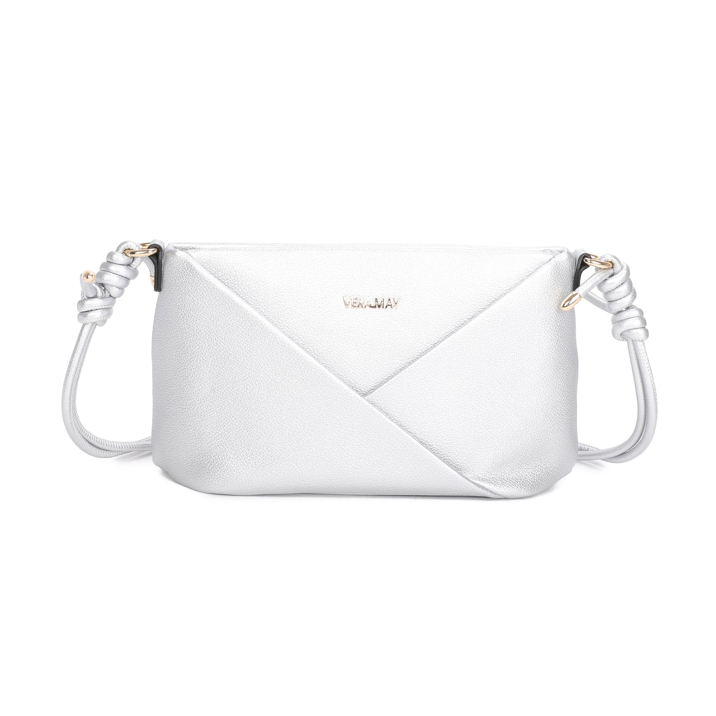 VERA MAY DAKOTA SILVER VEGAN FASHION HANDBAG