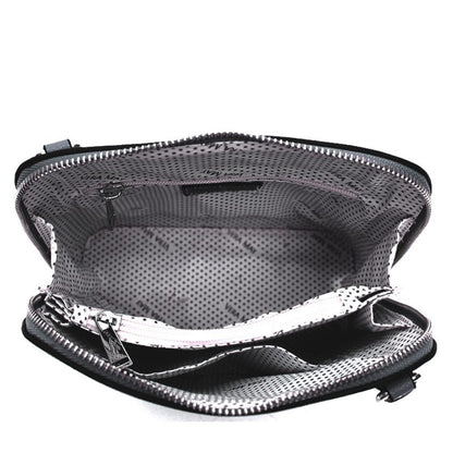 VERA MAY DAYNA BLACK VEGAN LEATHER HANDBAG