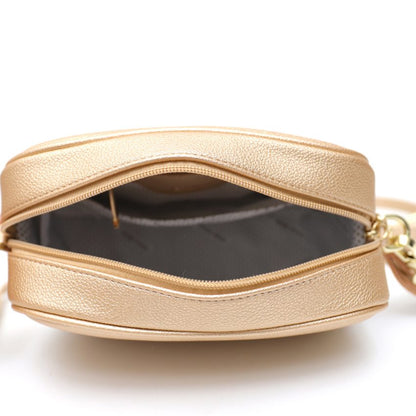 Donna Vera May Gold Metallic Vegan Handbag