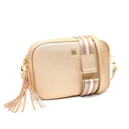Donna Vera May Gold Metallic Vegan Handbag