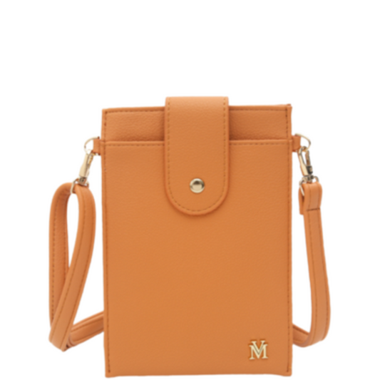 VERA MAY ELLE ORANGE VEGAN LEATHER HANDBAG