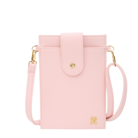 VERA MAY ELLE PINK VEGAN LEATHER HANDBAG