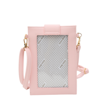 VERA MAY ELLE PINK VEGAN LEATHER HANDBAG
